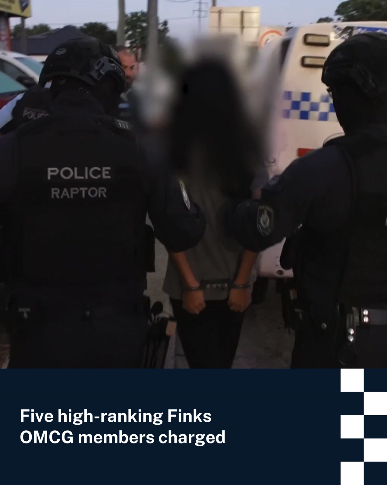 Raptor Squad officers have charged five high-ranking Finks OMCG members ...