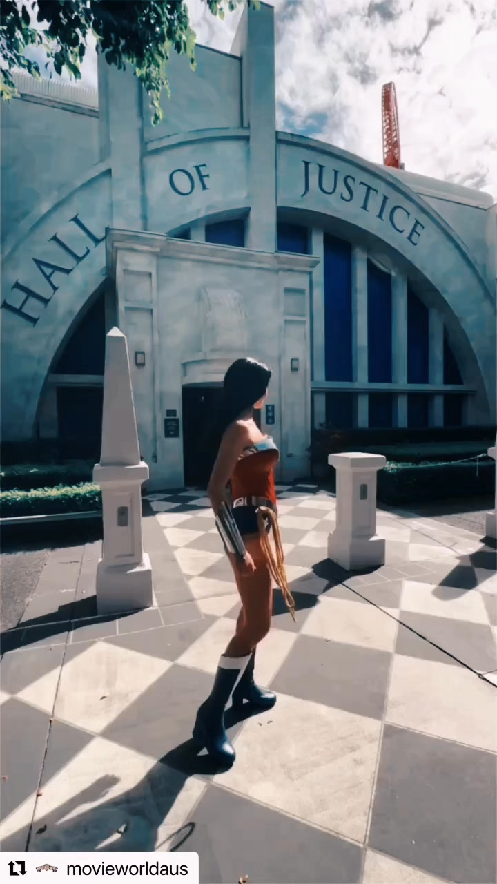 Wonder Woman at The Hall of Justice at Australia’s Warner Bros Movie ...