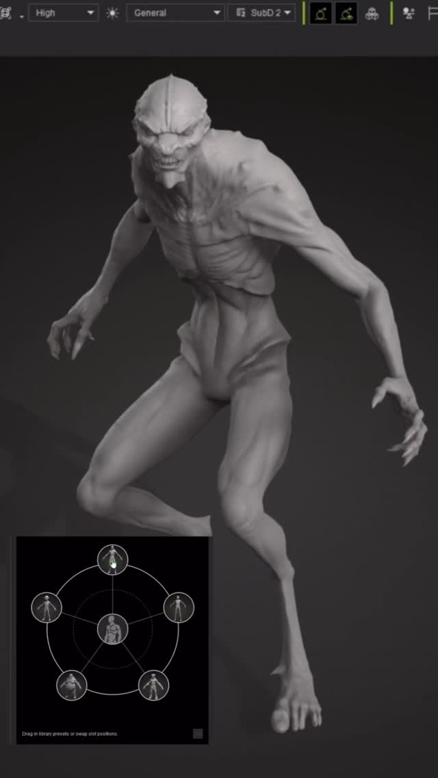 Summon insane 3D humanoid aliens! Mix & match 3D humanoid aliens in # ...