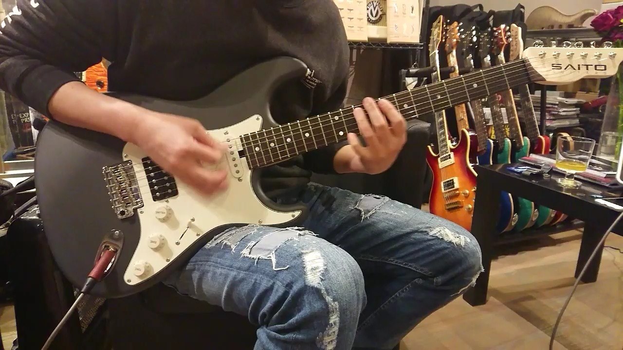 saitoguitars S-622CS フロントPU Saito Guitarsといえばシングル 