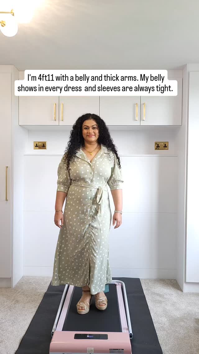 dresses for petite curvy ladies and styling tip: if you are short, curvy, have a belly, or feel like sleeves are always too tight, your body is not the problem. , The dress shape, fabric, neckline, and sleeve cut make a NONSALE