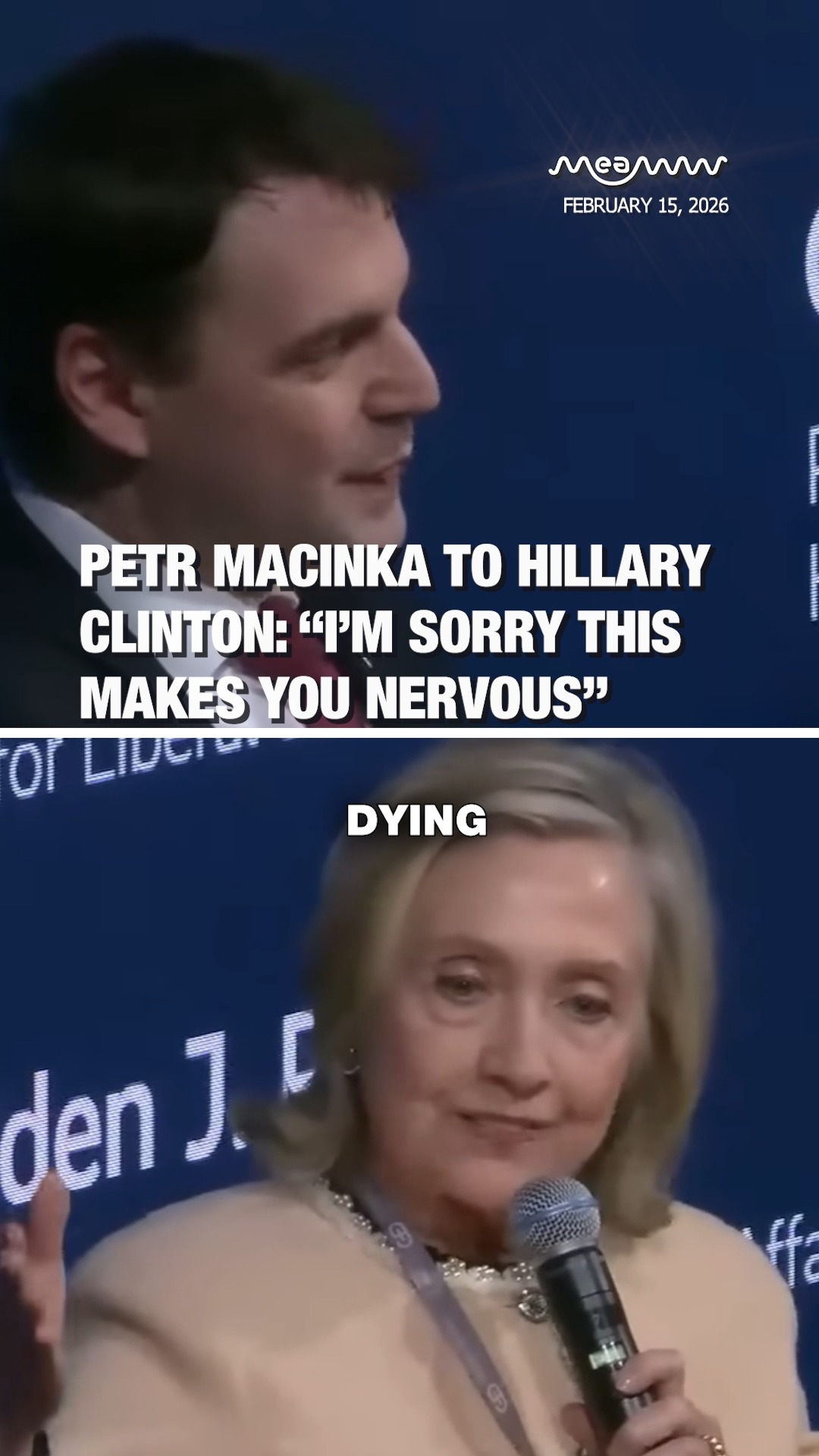 Petr Macinka to Hillary Clinton: “I’m Sorry This Makes You Nervous” Can ...