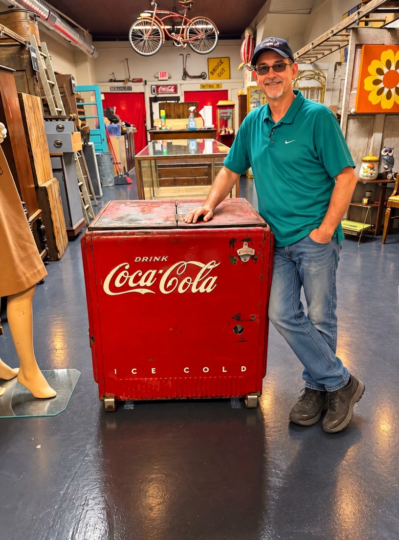 Vintage Spin Top Wet Bath Soda Machine. #vintage #CocaCola
