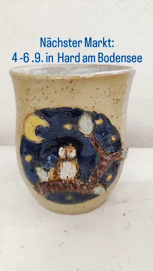 So, nun komme ich endlich dazu euch neue schöne Keramik zu zeigen! , Momentan habe ich jedes Wochenende Markt und die Tage dazwischen sind mit Produzieren ausgefüllt!, Heute geht es nun an den