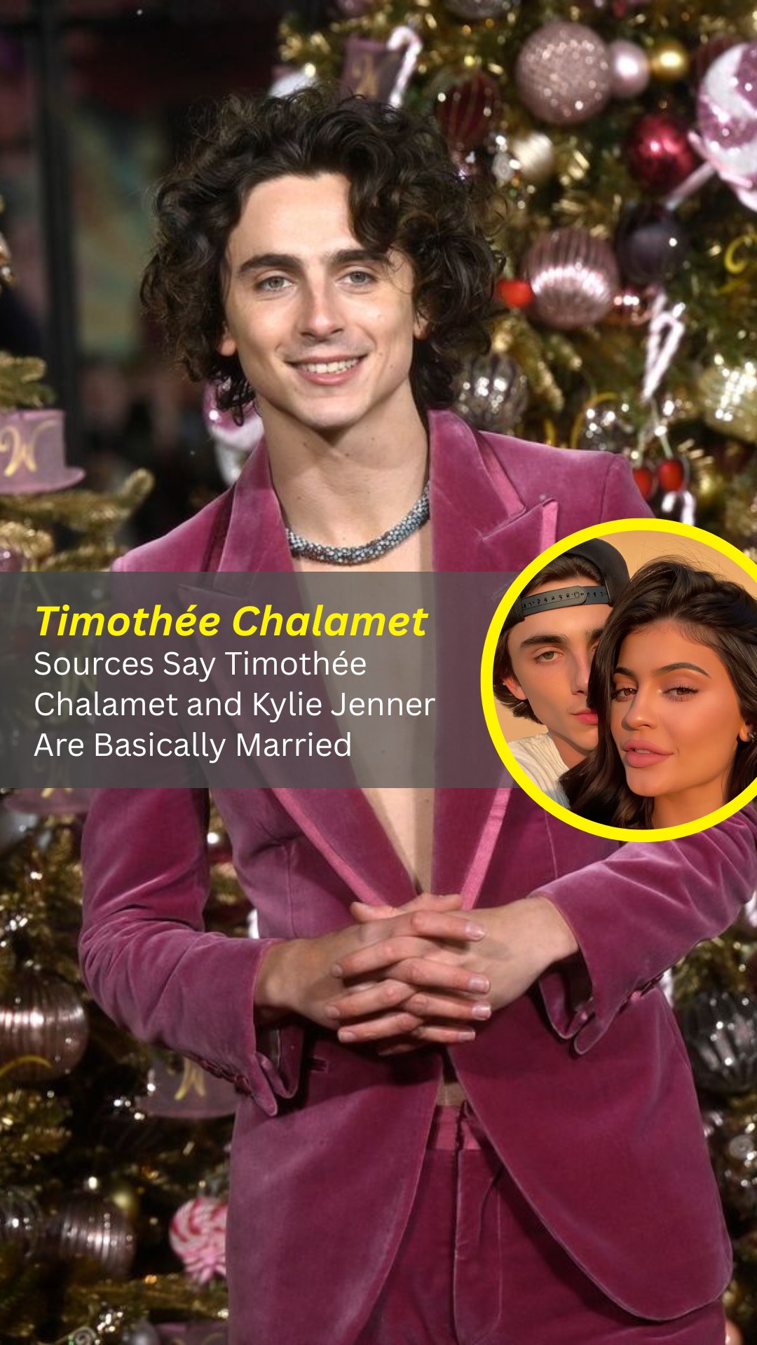 Sources Say Timothée Chalamet and Kylie Jenner Are Basically Married ...