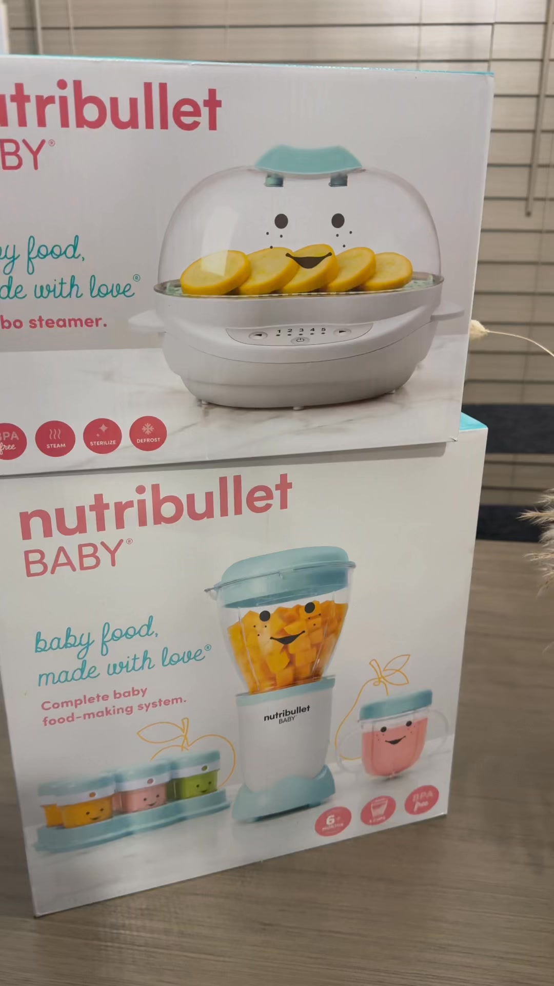 The nutribullet Baby can make purees, tasty textures, and mini