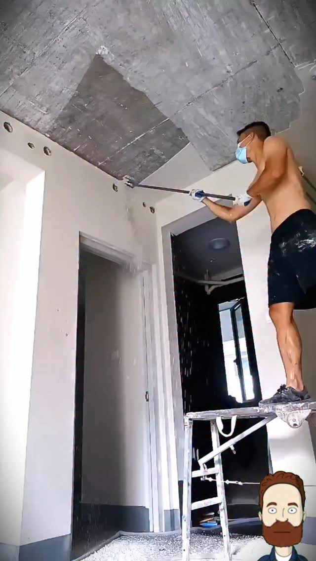 Smooth ceilings fast—ceiling scraper adds efficiency, ease, and ...