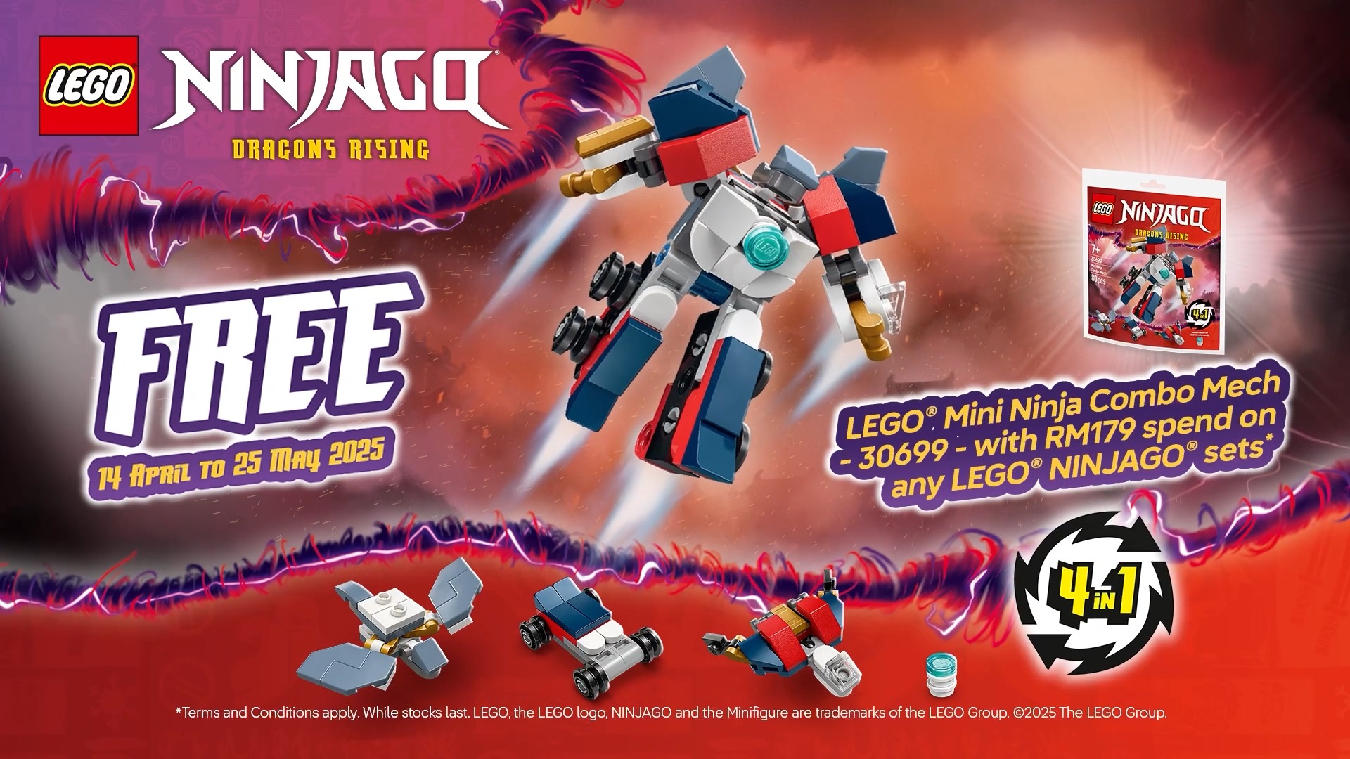 🥷🥷 Team up with your ninja heroes & their powerful dragons to