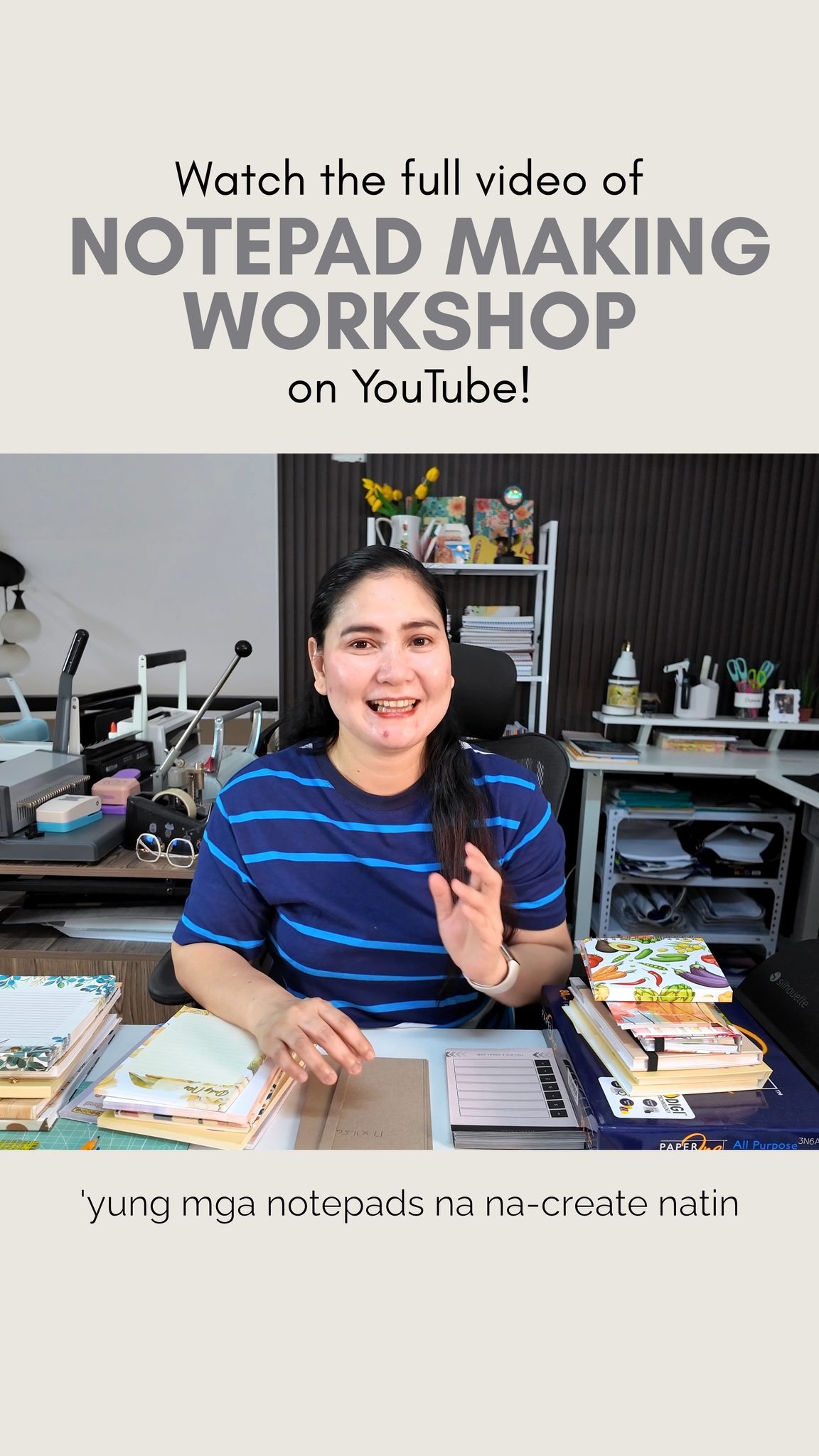 Free Notepad Making Workshop‼️ Watch full video here: https://youtu.be ...
