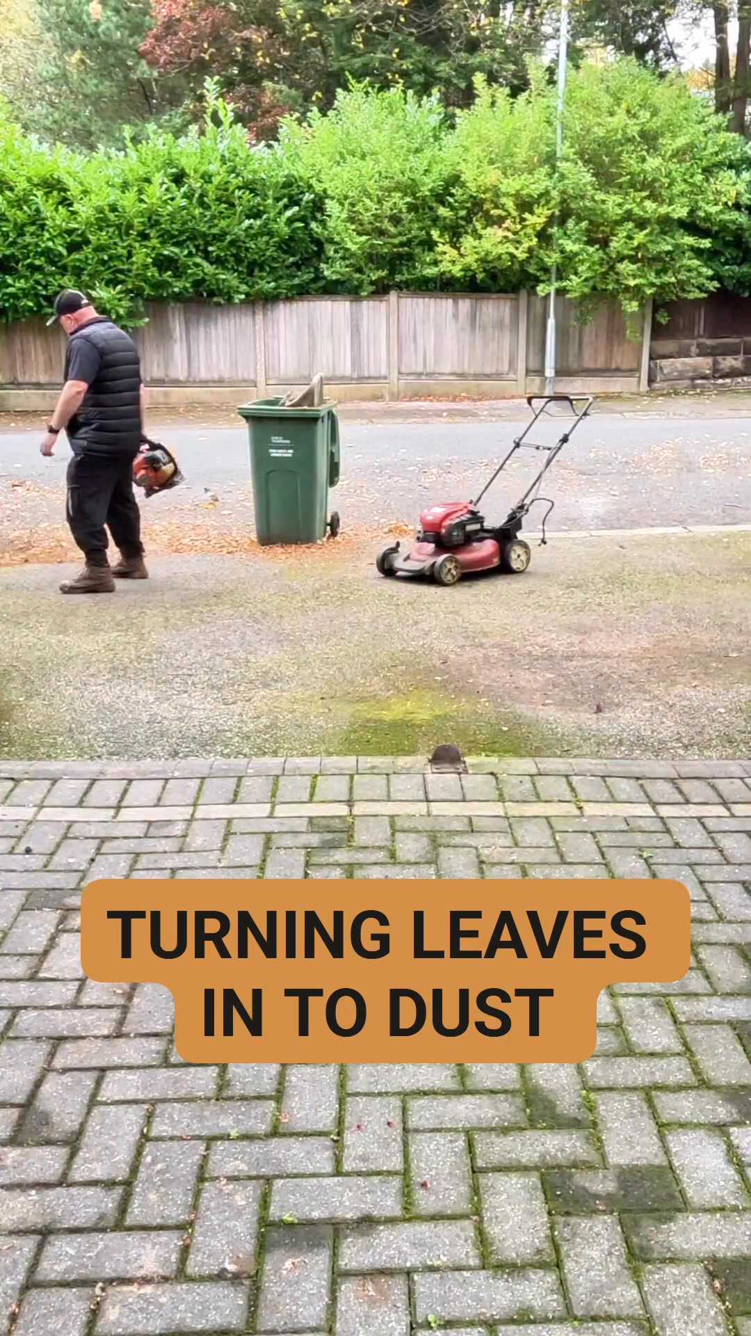 Turning leaves into dust #fbreels #satisfying #garden #gardener #viral ...