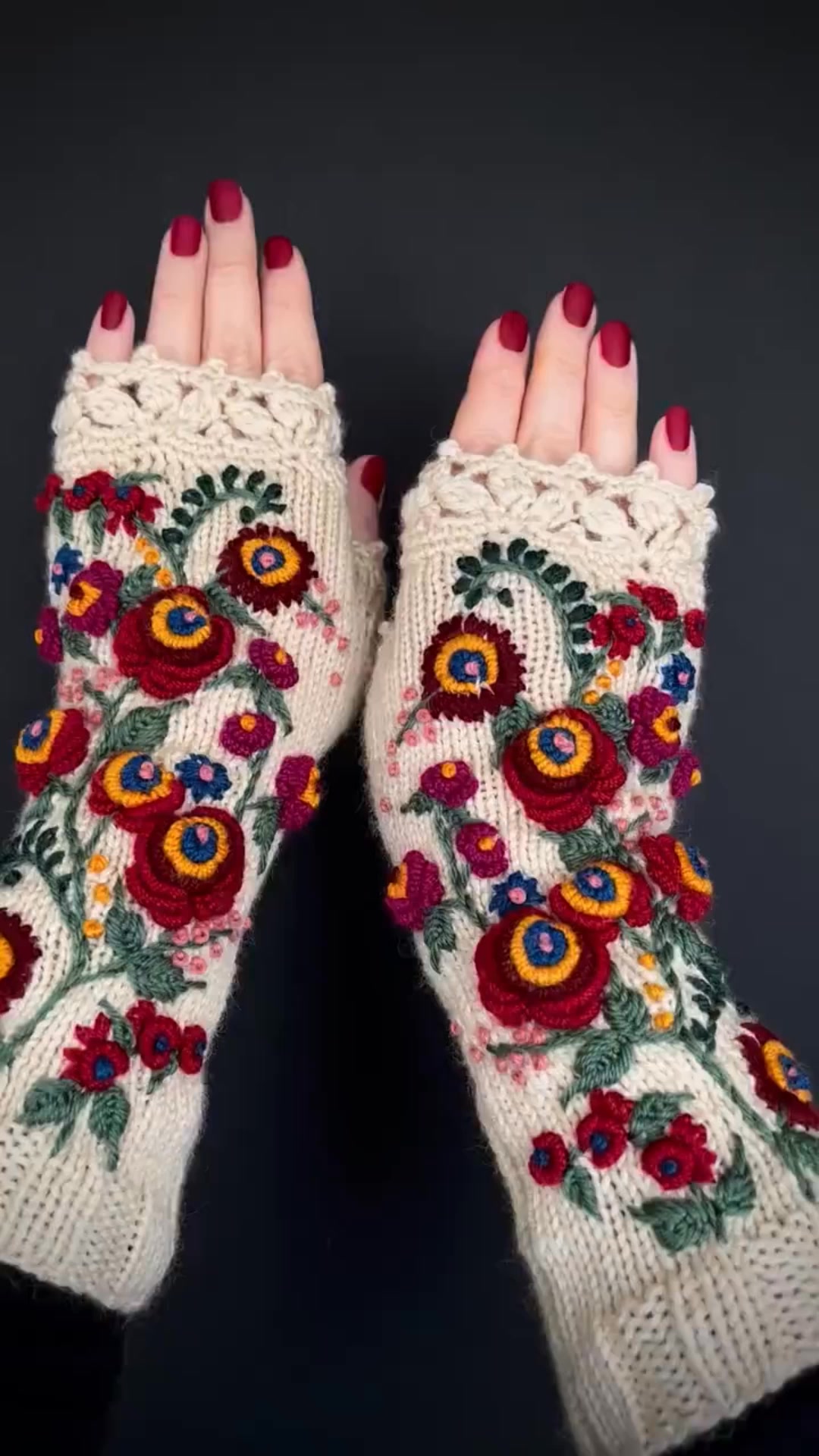 Beauty stitched in every detail.🌷 Soft florals meet cozy warmth and ...