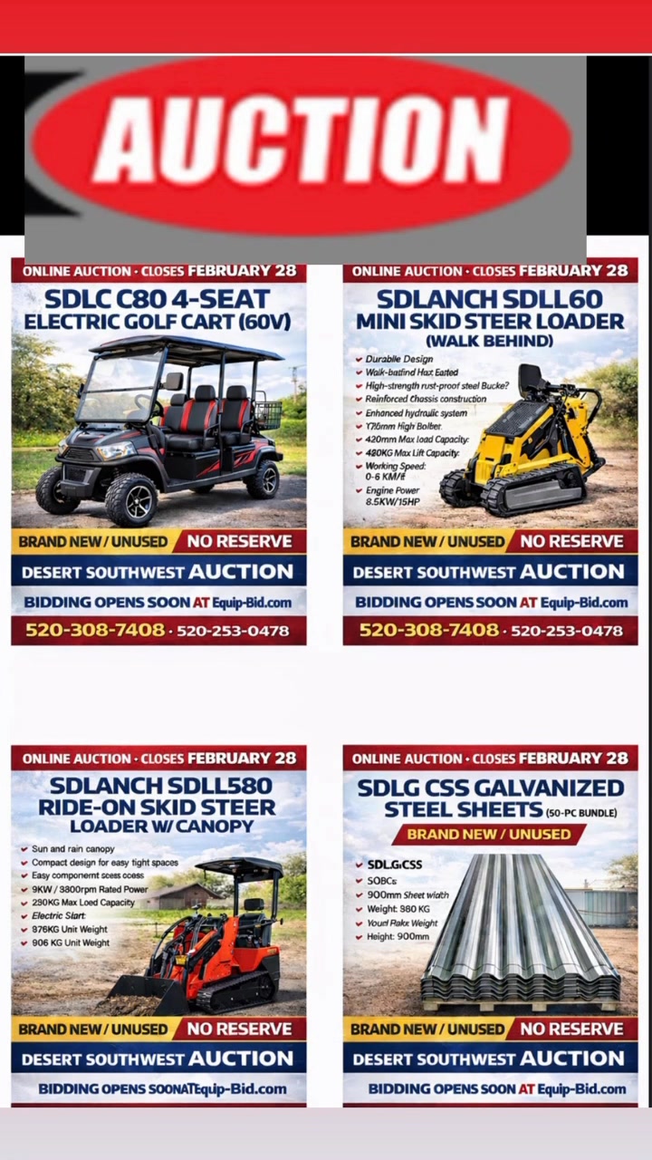 Online auction bidding closes February 28. Follow our page