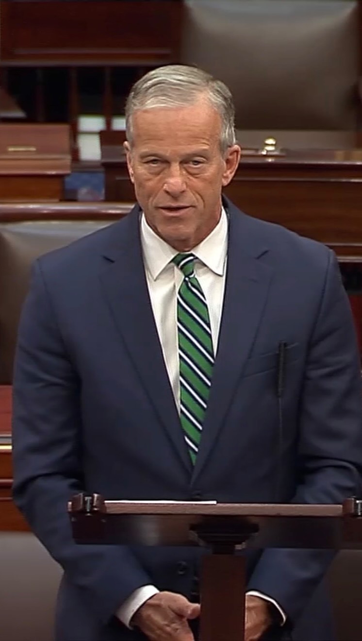 Senate Majority Leader John Thune (R-SD) on Monday praised the U.S. and ...