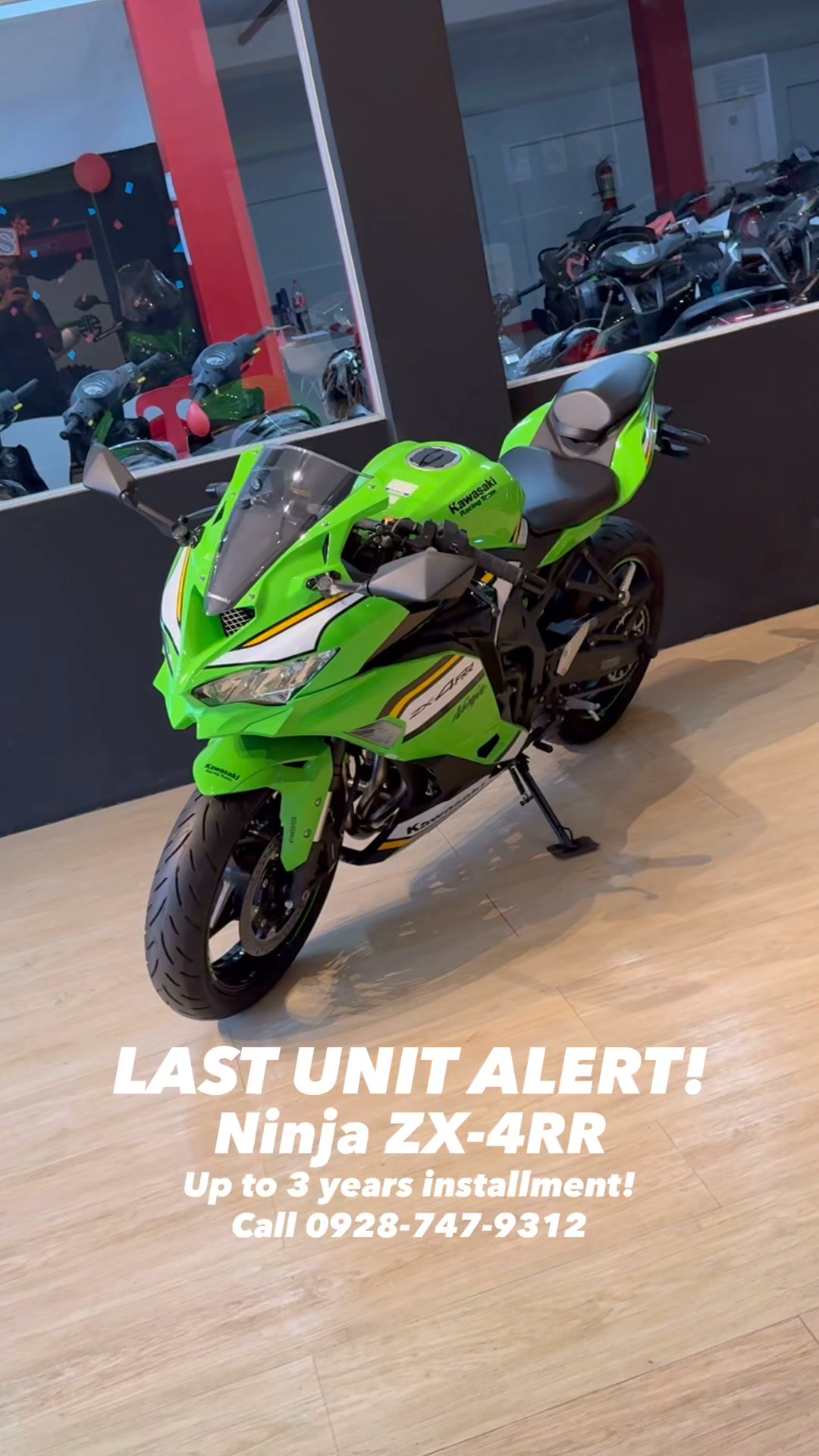 Last unit alert! Kawasaki Ninja ZX-4RR SRP - P 499,000 Visit our