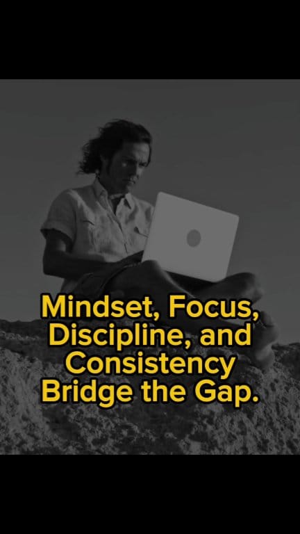 Mindset, Focus, Discipline, and Consistency Bridge the Gap. #mindset # ...