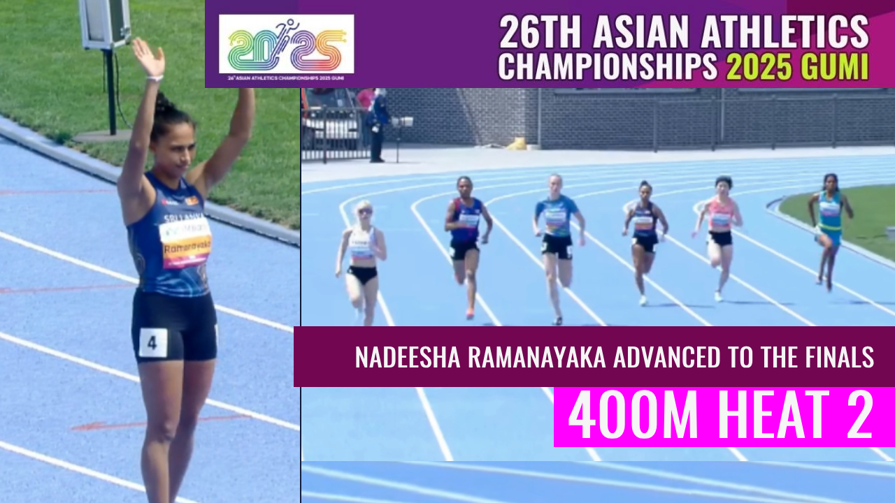 Nadeesha Ramanayaka advances to the 400m finals after finishing third ...