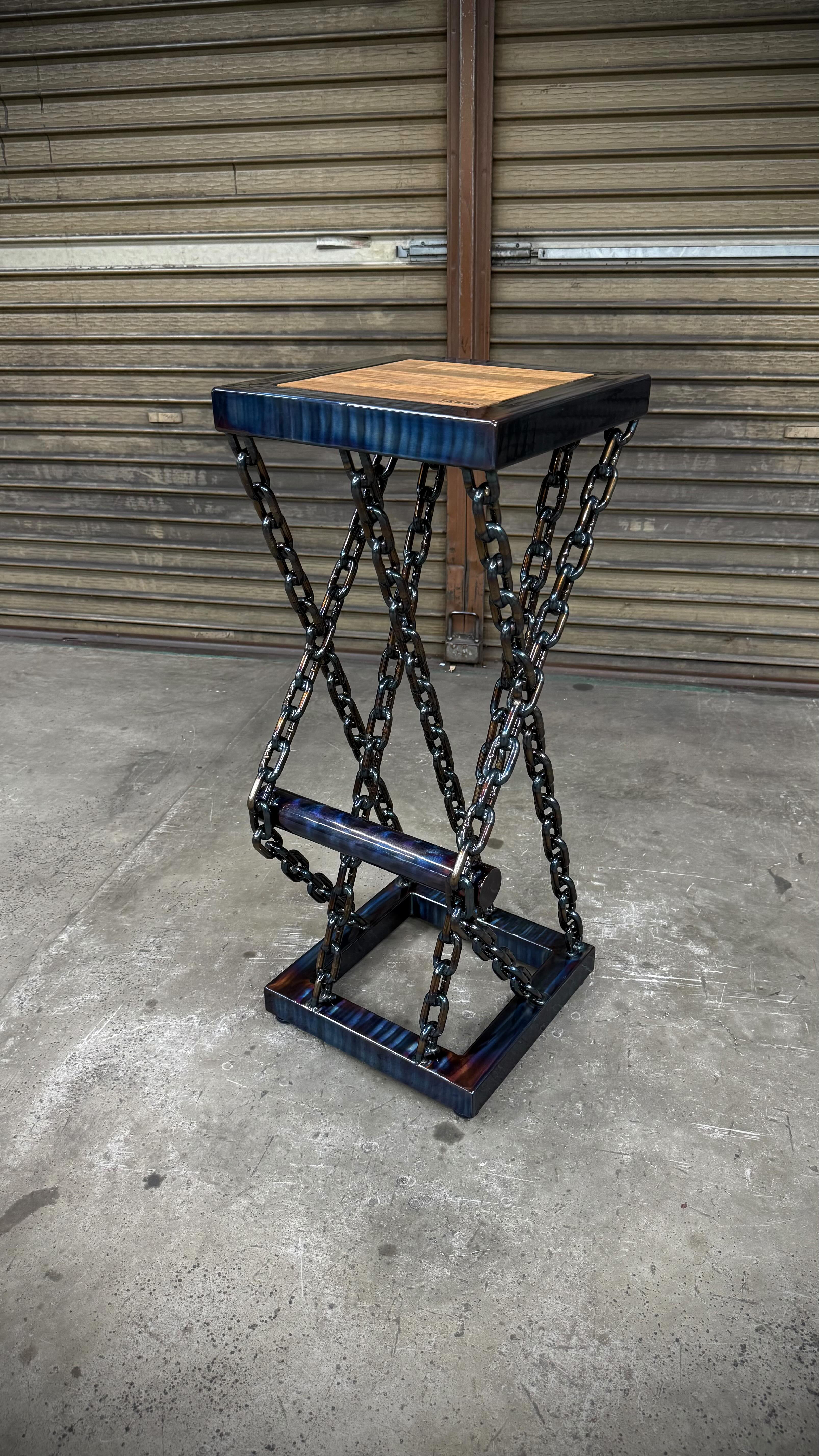 chain bar stool 🔥heat color🔥 | TKweld
