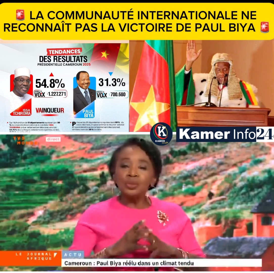 🌍 LA COMMUNAUTÉ INTERNATIONALE NE RECONNAÎT PAS LA VICTOIRE DE PAUL ...