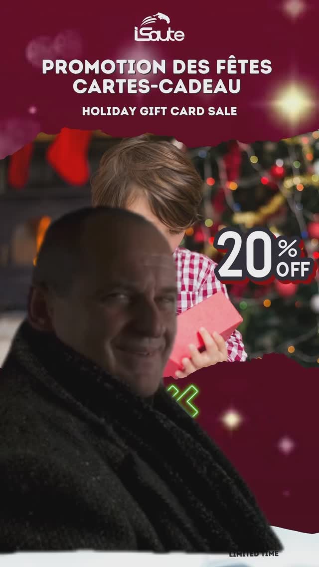 Profitez de 20% de réduction sur toutes les cartes-cadeaux! ️Utilisez ...