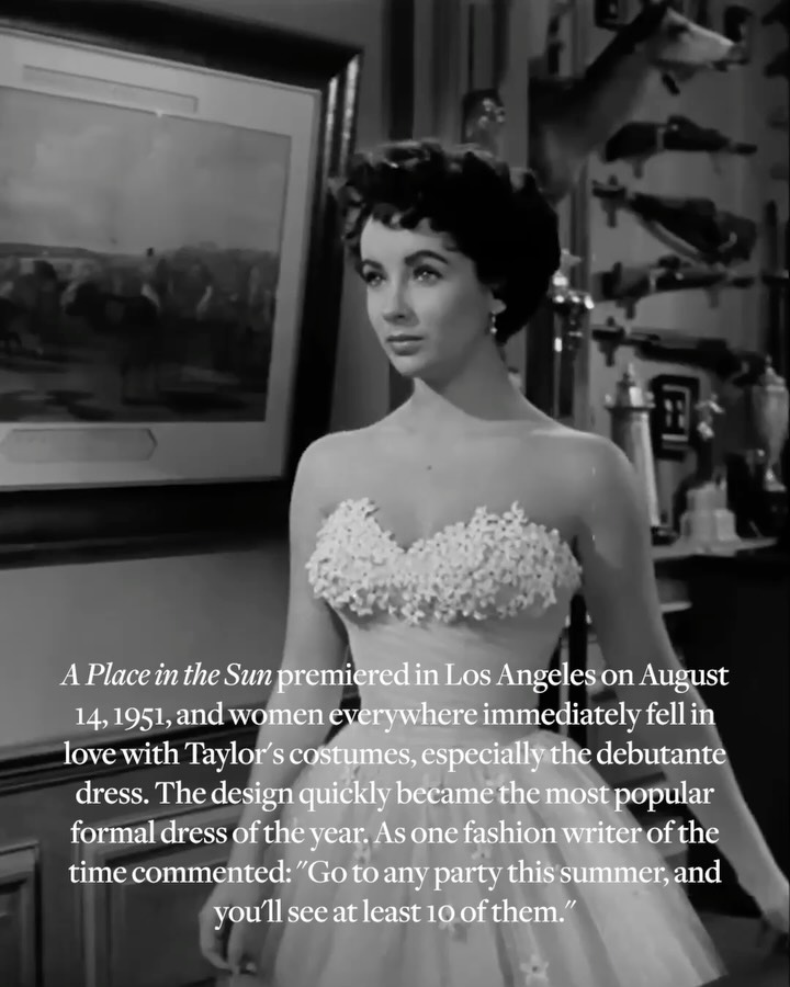 When Hollywood legends collaborate, the results are bound to leave a lasting mark. When costume designer Edith Head and Elizabeth Taylor worked together on A Place in the Sun, one dress became a 