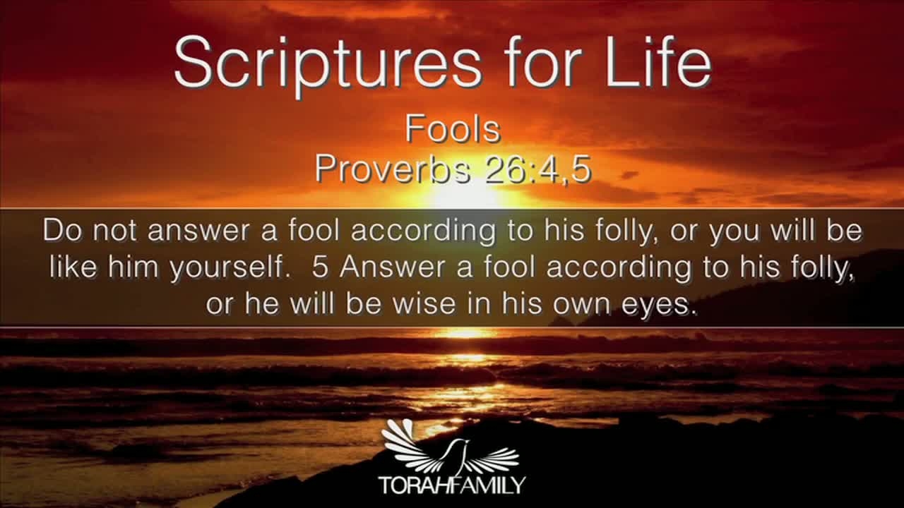 Scriptures for Life | Fools Daily devotion for September 28 (2 min ...