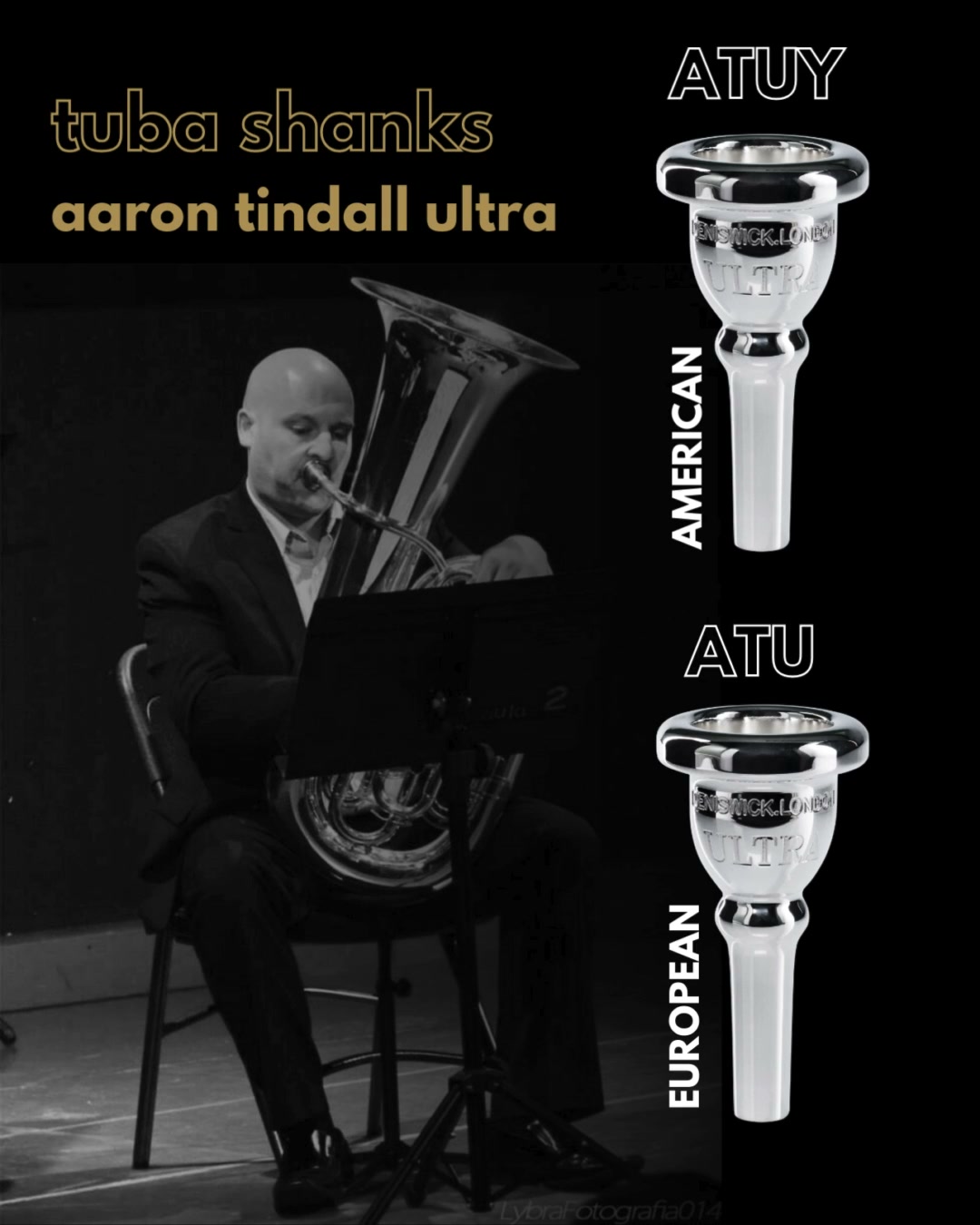 Tuba shank size matters! Aaron has fine-tuned the options in his