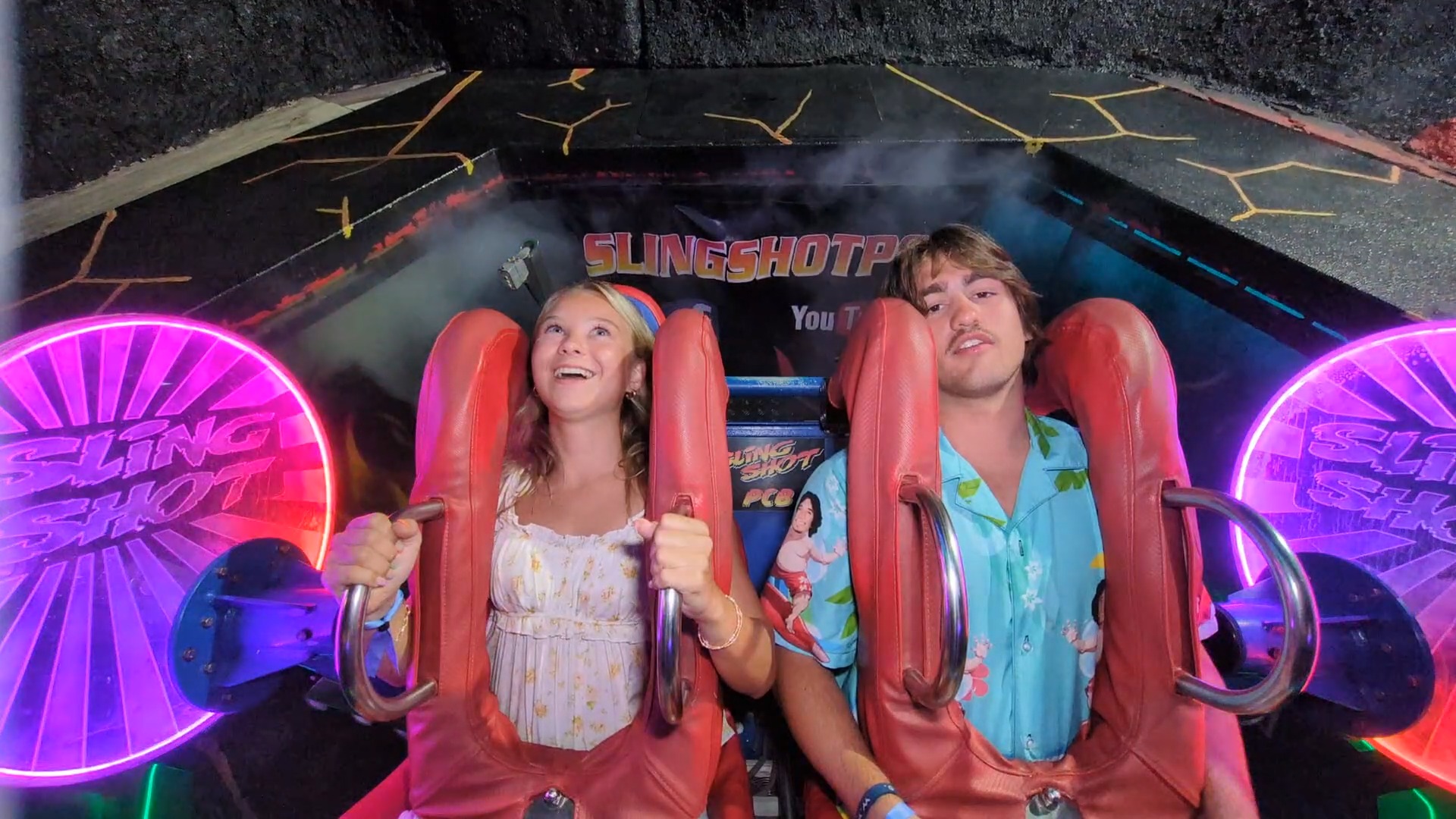 Carson & Olivia | Slingshot & Vomatron at Indy Speedway | Facebook