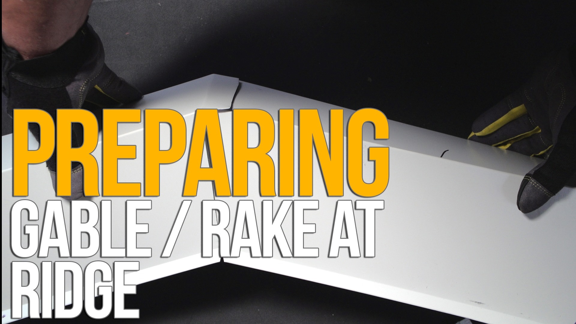 Gable trim at ridge installation instructions. Step By Step ...