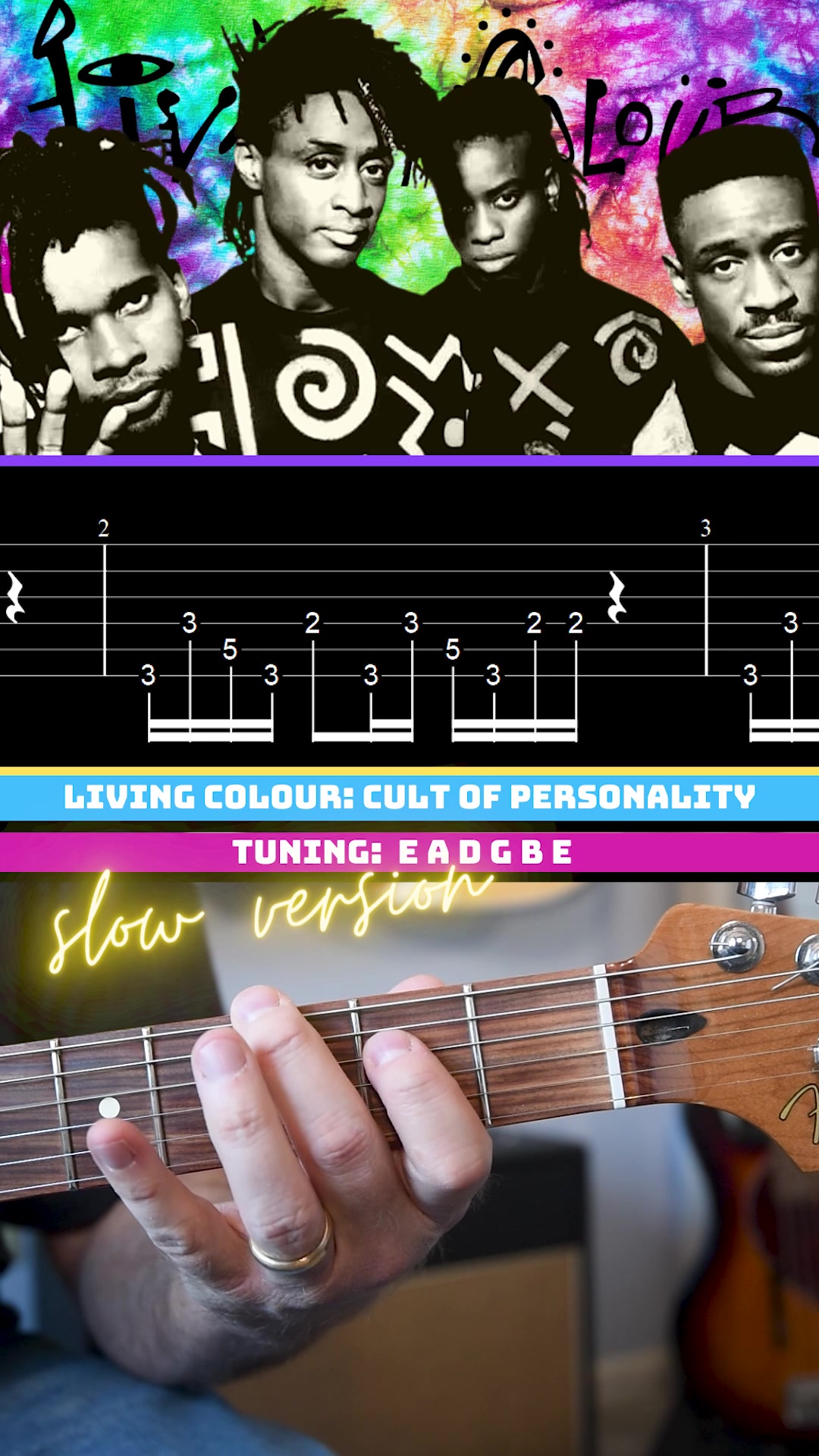 Cult of Personality guitar riff by Living Colour with tabs. This is ...