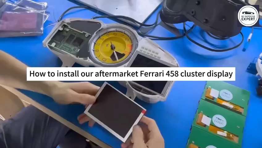 How to install our aftermarket Ferrari 458 cluster display