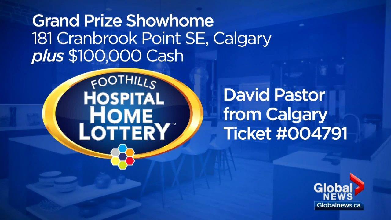 Global Calgary Foothills Hospital Home Lottery 2.6million grand
