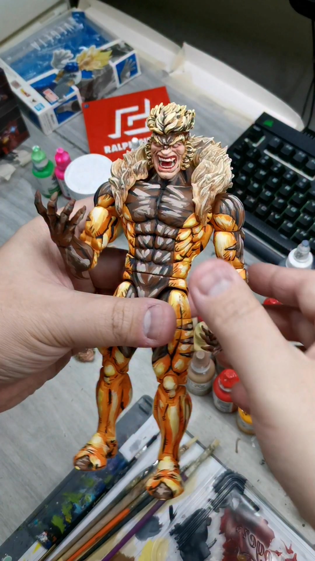 For sale: Sabretooth and Wolverine marvel legends action figure custom ...