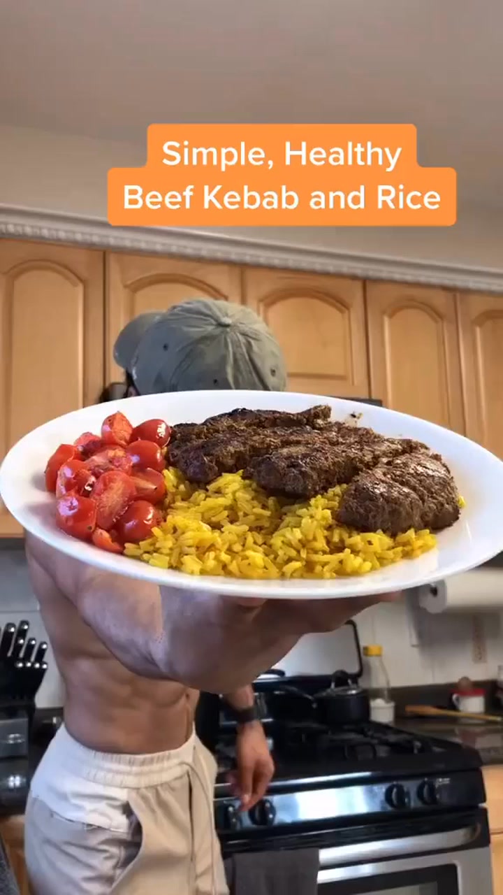 Simple, Healthy Beef Kebab and Rice in under 30 minutes that requires ...