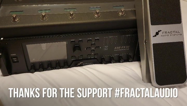 Fractal Audio's Axe-Fx III in tour setup