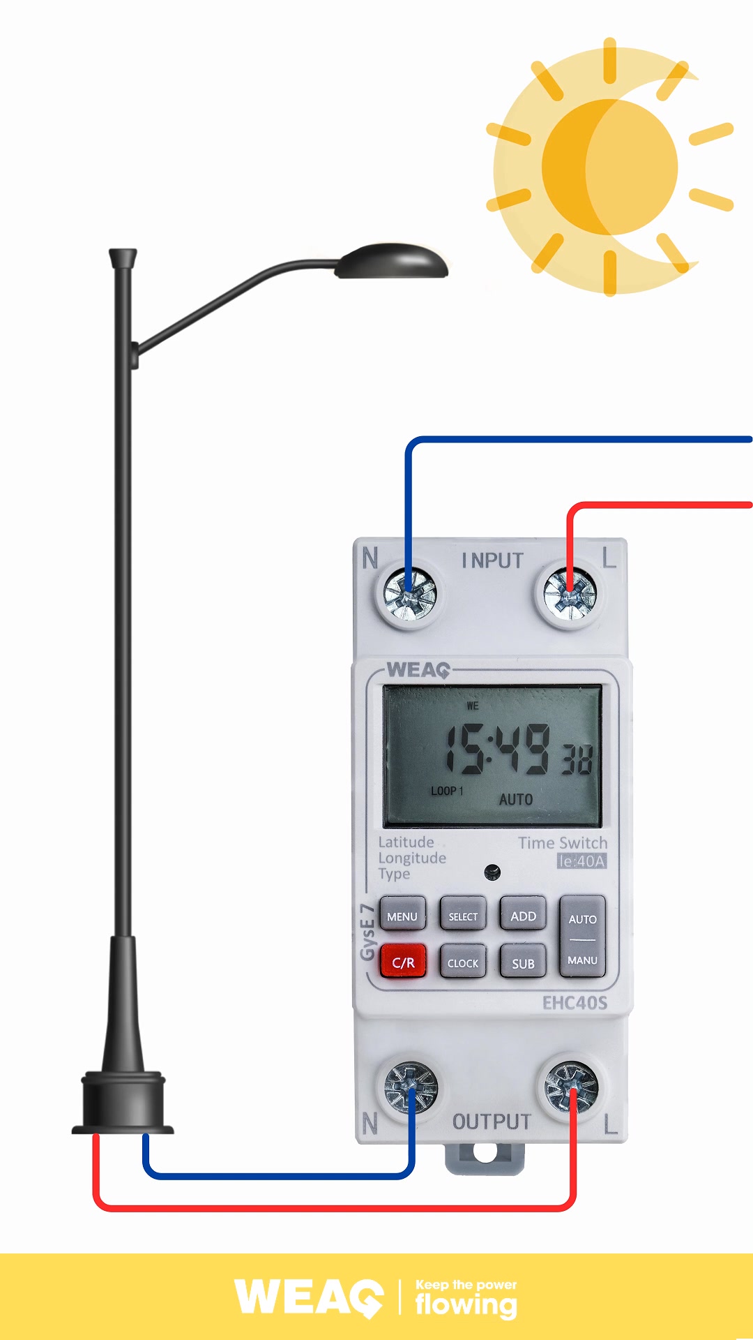 Auto Street Light: Time Control Switch Demo. #TimeControlSwitch # ...