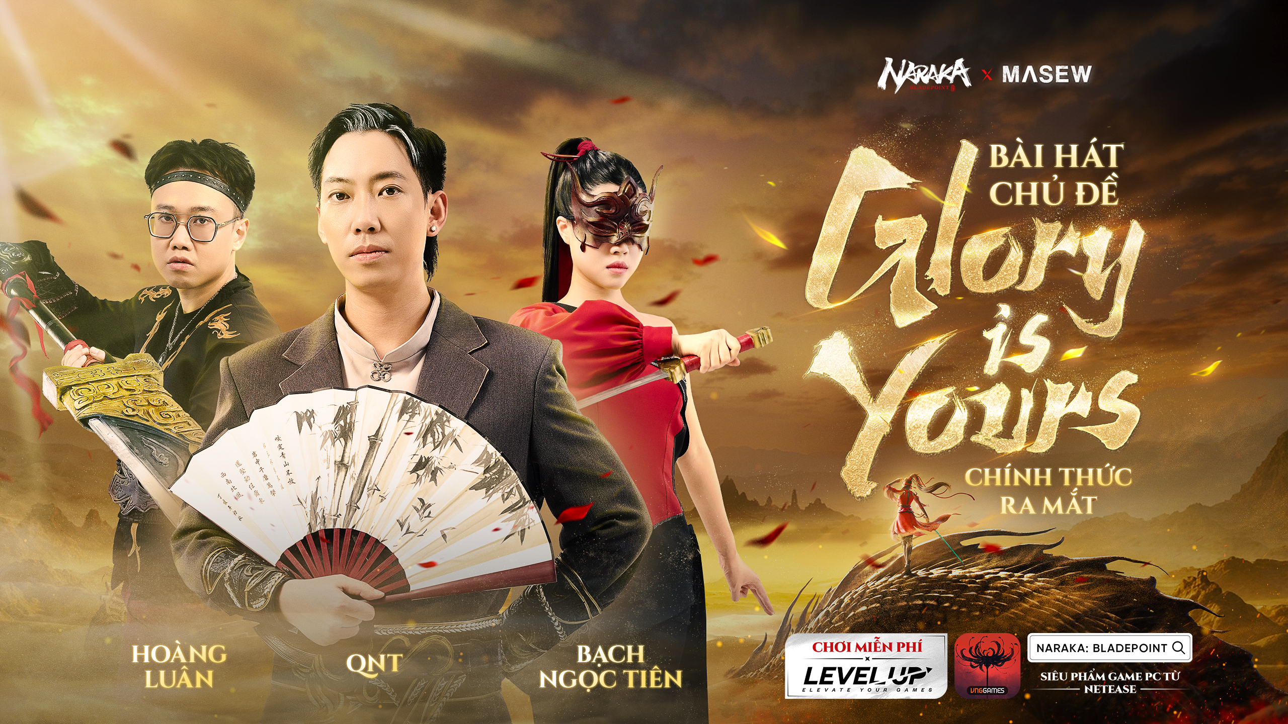 NARAKA: BLADEPOINT x MASEW x NGẮN - BÀI HÁT CHỦ ĐỀ 'Glory Is Yours ...