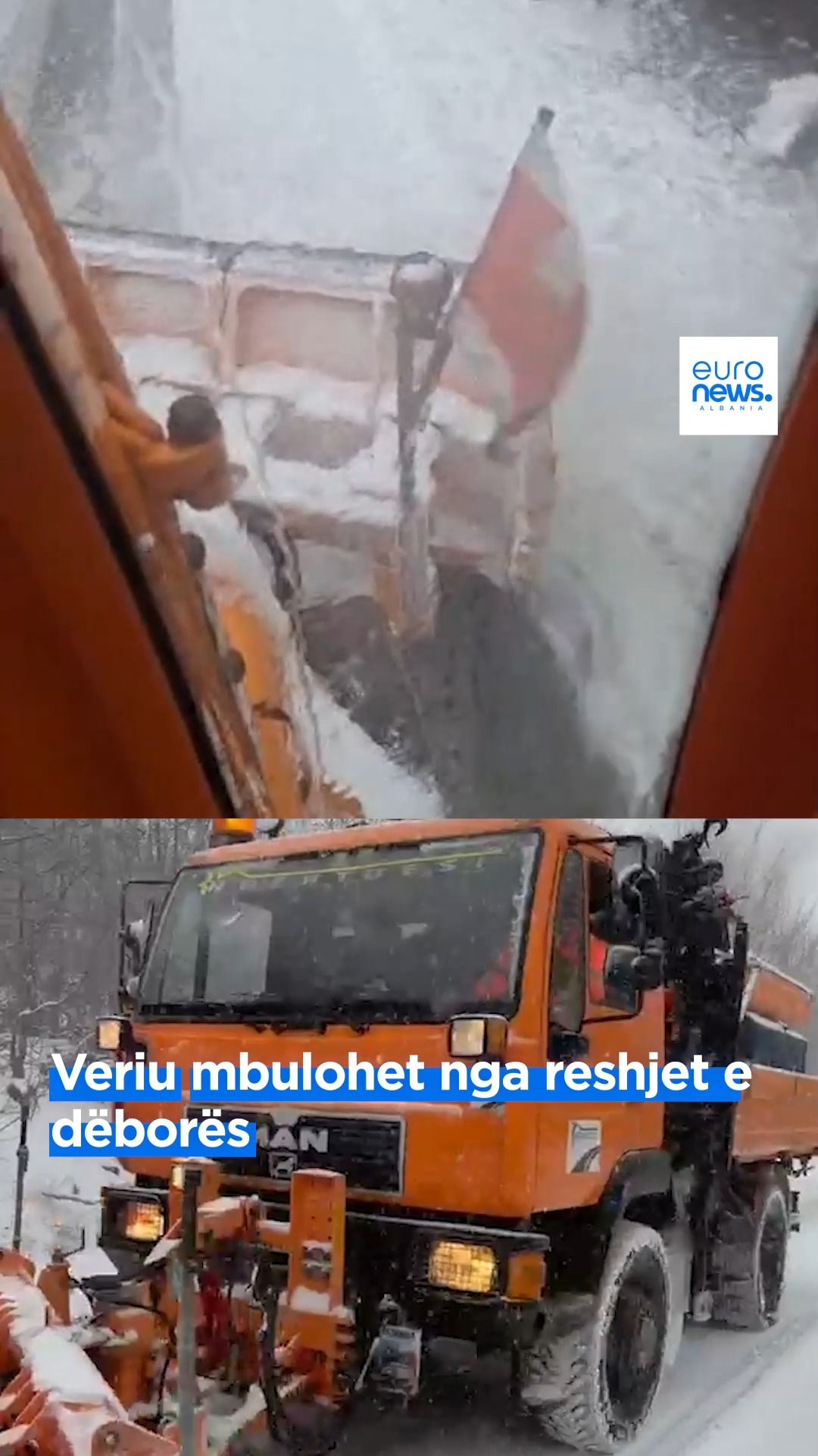Veriu mbulohet nga reshjet e dëborës Në ditën e dytë të vitit rikthehen ...