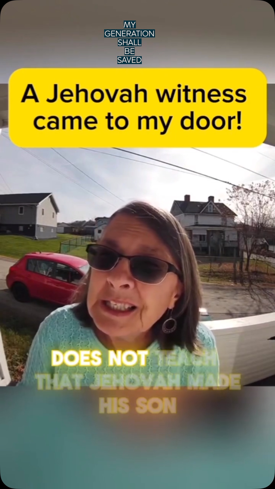 This is how you witness to a JW when they come to your door. #réel # ...