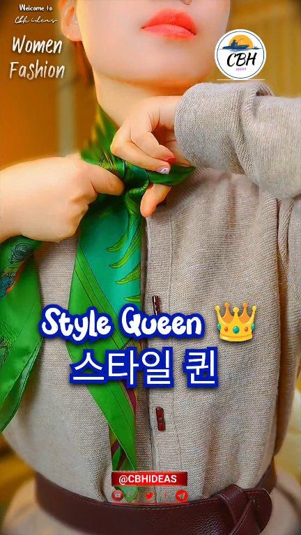 Scarf Style Queen 👑 | #CBHIDEAS #StyleQueen #WomenFashion #USAInspo # ...