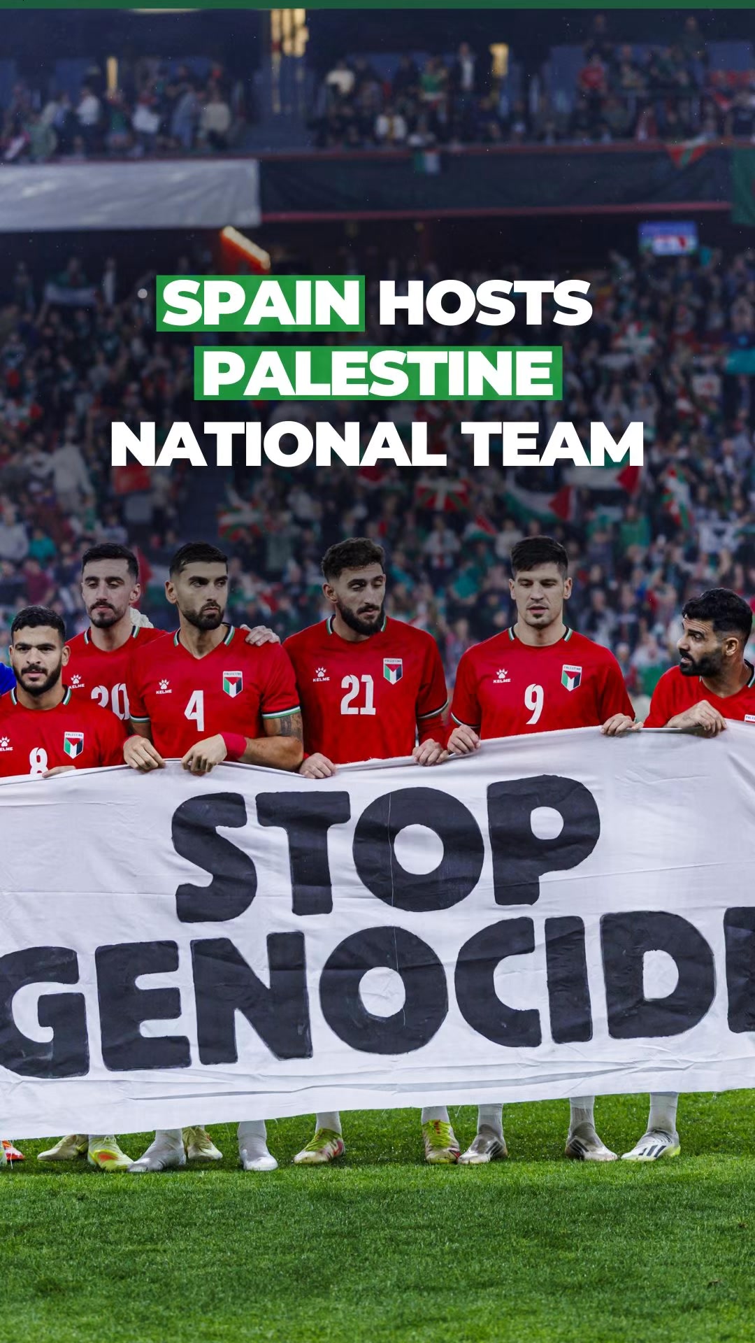 Bilbao, Spain, hosted the Palestinian national football team for their