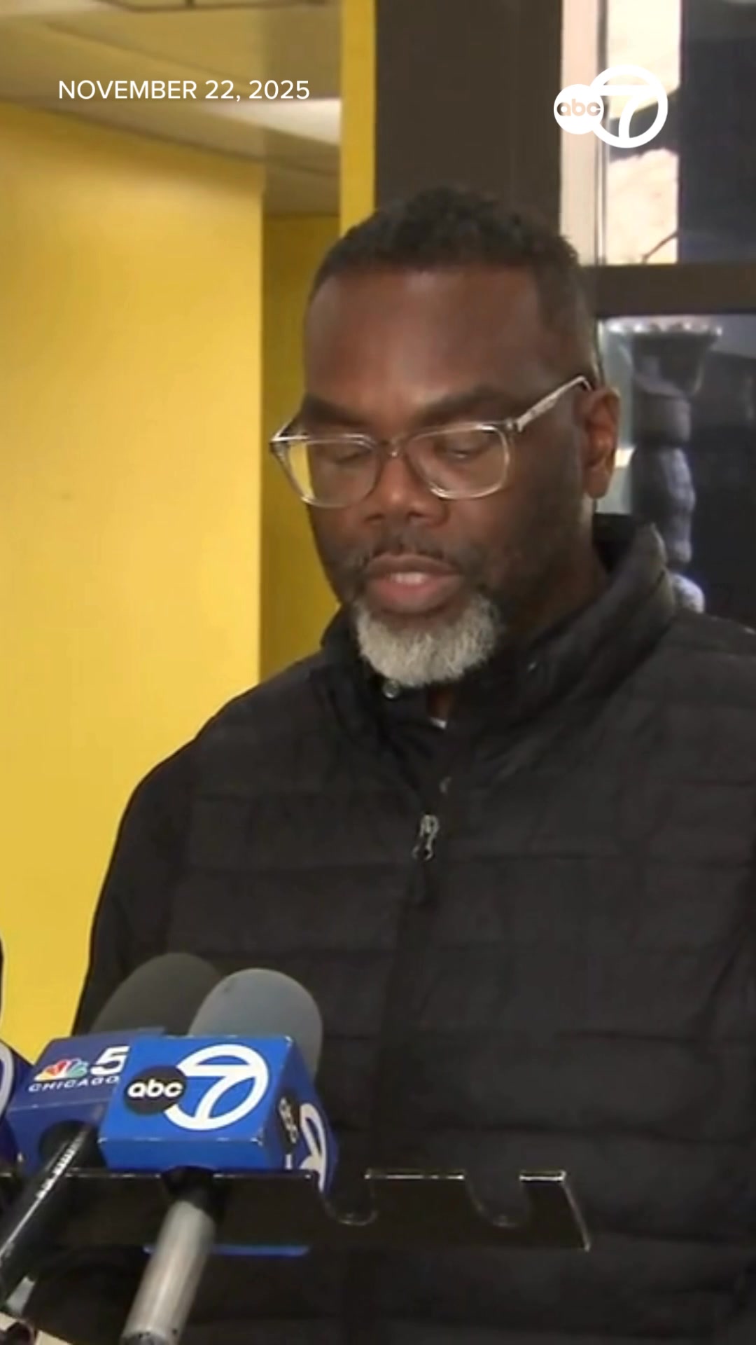 Chicago Mayor Brandon Johnson spoke Saturday after a teen was killed ...