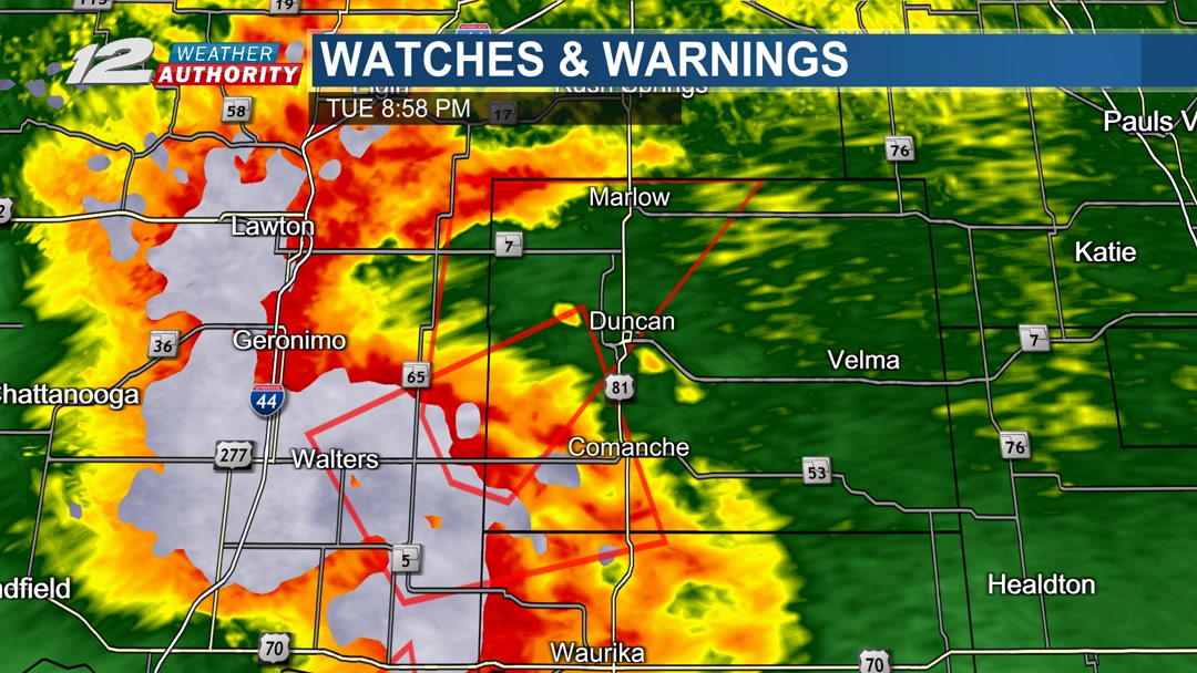 A Tornado Warning Has Been Issued For The Locations Included In The ...