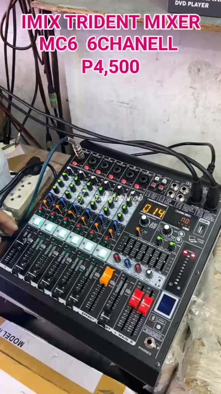 IMIX TRIDENT MIXER MC6 6CHANELL AUDIO MIXER #joelalferezshop #homeaudio ...