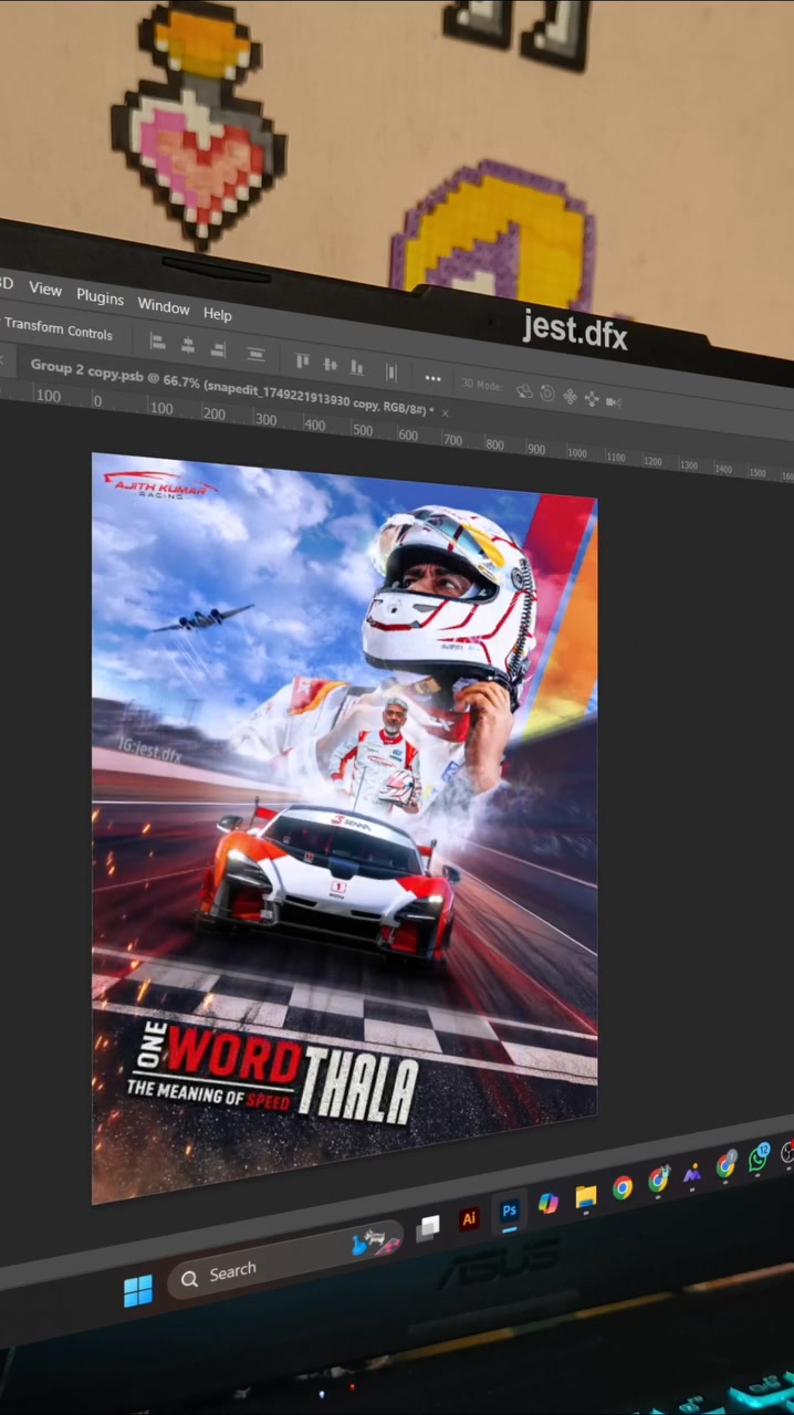 From scratch to speed — designed Thala’s race mode!🔥 Watch the making ...