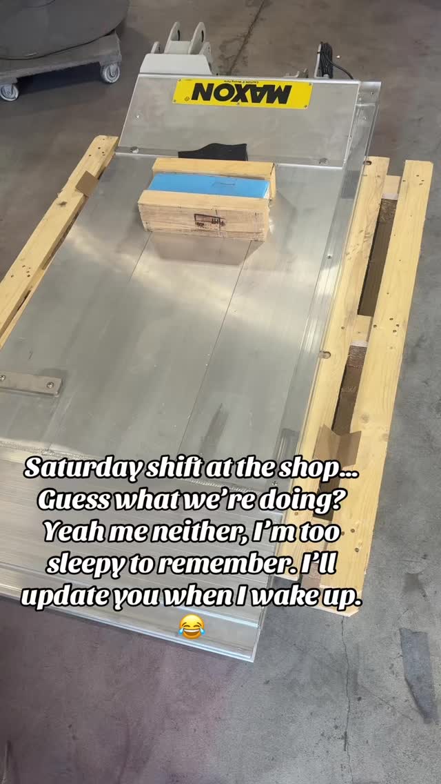 Working on a Saturday like champions… I’ll show you what we’re building ...