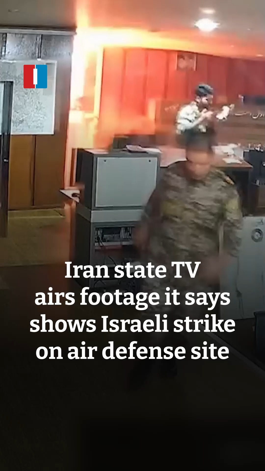 Iranian state television has aired footage it said shows the moment of ...