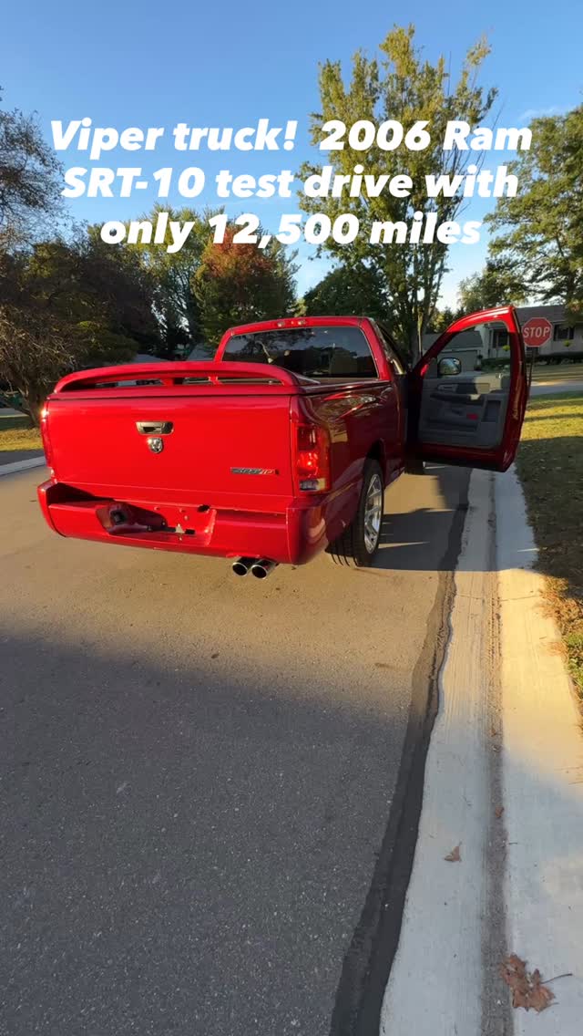 2006 Dodge Ram SRT-10 – Inferno Red – Only 12K Miles Offered by ...