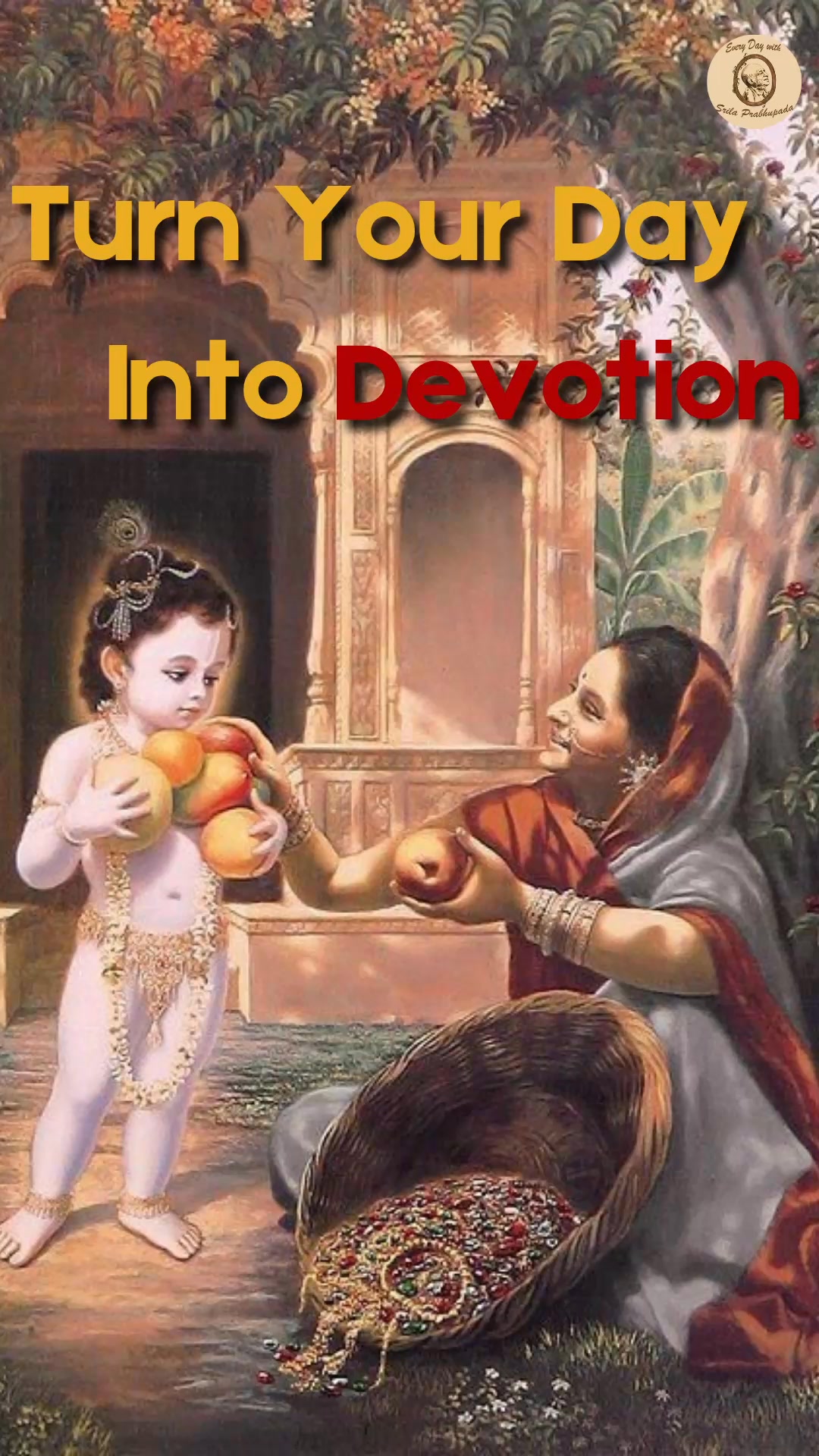 “Doṅhe lage huḍāhuḍi… 💛 Here, our Śrīla Prabhupāda explains how Krishna ...