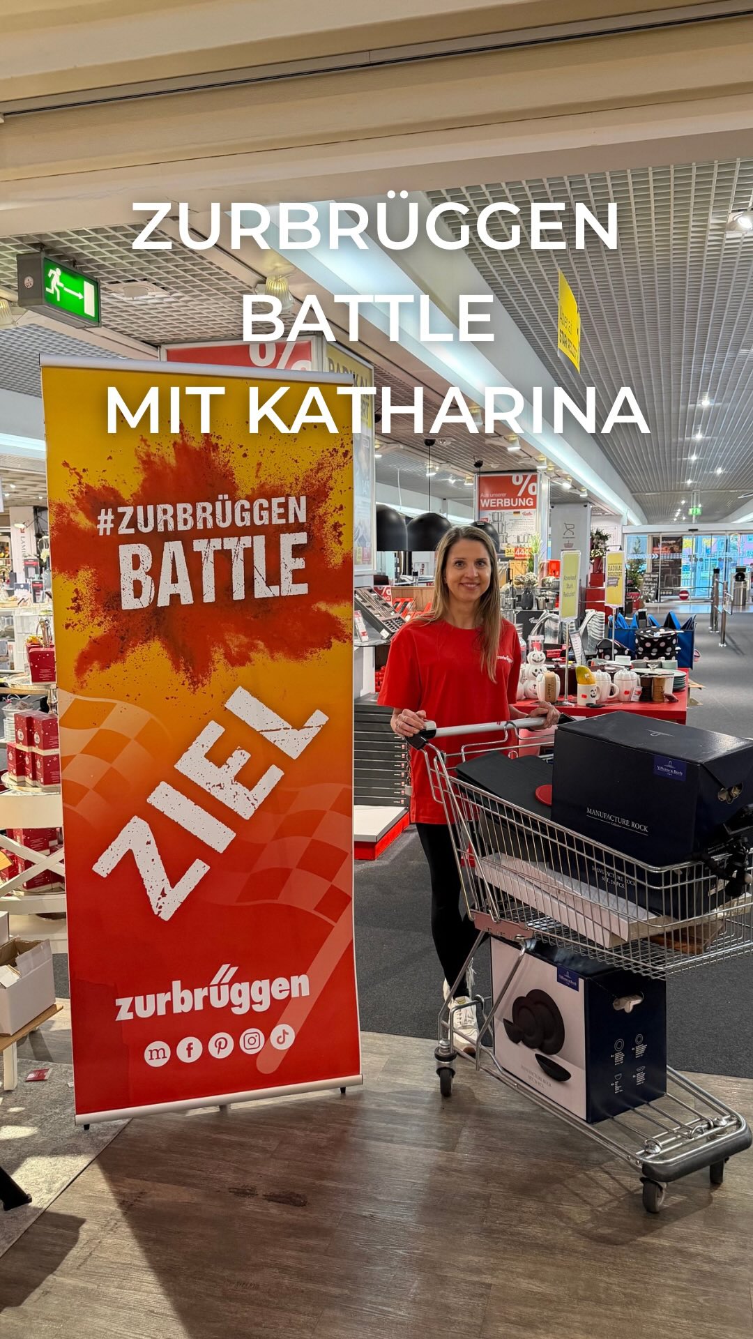 Das Zurbrüggen Battle startete in unserer Filiale Unna – und Katharina aus Herne legte direkt richtig los! 💪, Mit einem Einkaufswert von 980,40 € hat sie ordentlich abgeräumt. 👏, Nur die Zeit war ihr