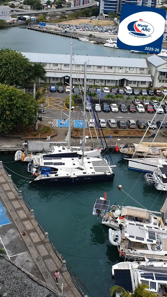 The World ARC 2025-26 Fleet moored in Le Caudan Basin in Port Louis ...